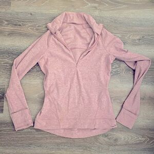 Women's Pink Long Sleeve Top